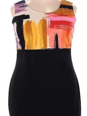 Danny & Nicole Black Midi Dress With Matchinh Full Length Jacket.